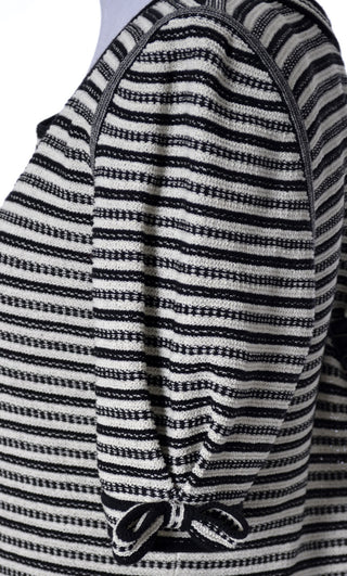 Ungaro Parallele Paris black and white striped top - Dressing Vintage