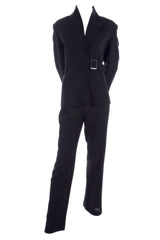 Vintage black Valentino pantsuit size 8