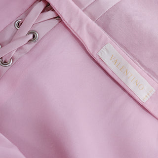 2004 S/S Valentino Garavani Pink Corset Laced Pencil Skirt Italy