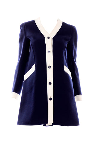 1960s Valentino Mod Wool Dress