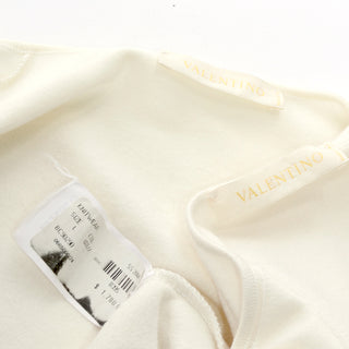 Valentino Ivory Cotton Blend 2 pc Sweater Camisole Set $1780 w Tag