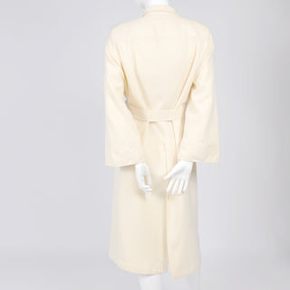 Valentino Ivory Wool Trench Coat