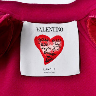 Valentino L'Amour Red Raspberry Wool Angora Jacket