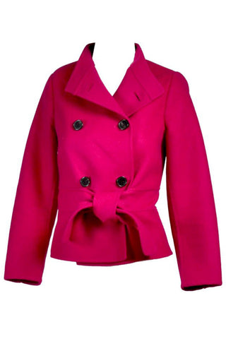 Valentino L'Amour Double Breasted Jacket Raspberry Red Size 4