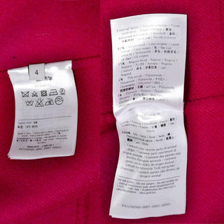 Valentino L'Amour Red Raspberry Wool Angora Jacket Labels