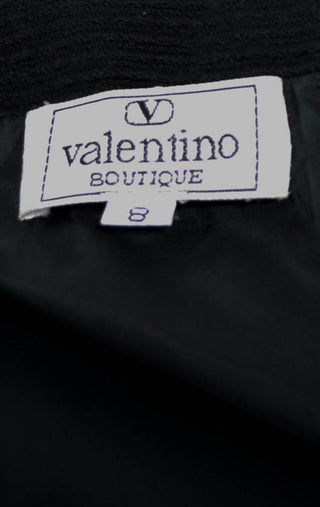 Vintage Valentino ribbed wool and velvet designer dress - Dressing Vintage