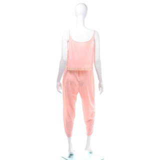 Vanity Fair Pink Nylon Camisole & Pants PJ Set