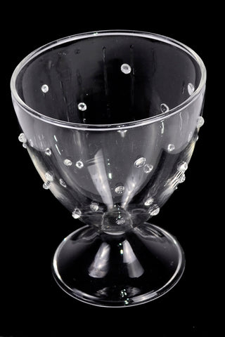 Set of 6 Clear Borosilicate Venetian Style Glasses Glassware