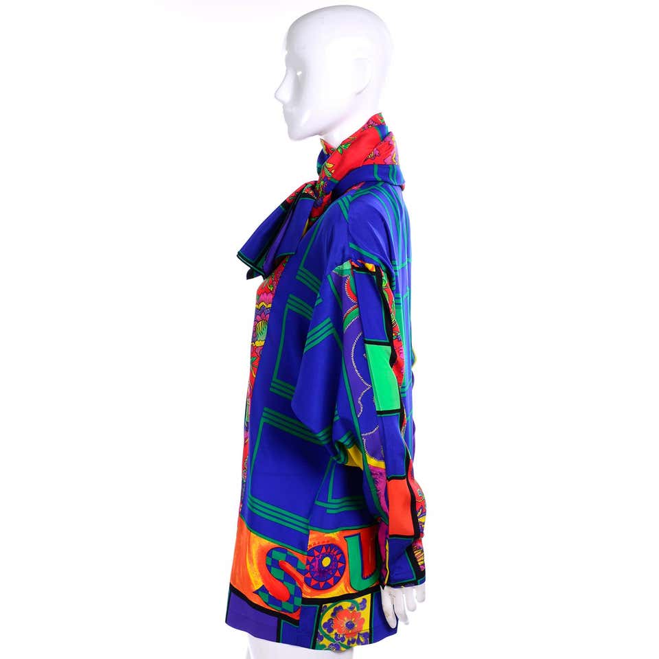 Versace Luxury Silk Fabric ASBS378 for Designer Shirts, Dresses, Blouses,  Sleepwears, Scarfs
