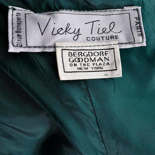 1980's Vicky Tiel Couture Bergdorf Goodman label
