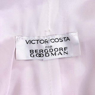 1980s Vintage Victor Costa Bergdorf Goodman Red White Polka Dot Coat