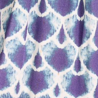 Vintage Alberta Ferretti Blue Jersey Low V Dress Blue & Purple