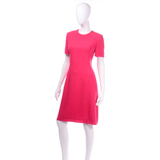 Bill Blass Short Sleeve Pink Day Dress 