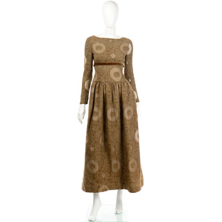 1970s Vintage Bill Blass American Designer Evening Dress