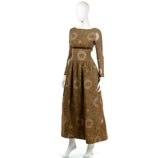 1970s Rare Vintage Bill Blass American Designer Evening Dress