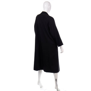 70s   1970s Vintage Bonnie Cashin Black Coat All Weather Raincoat w Cashmere Lining