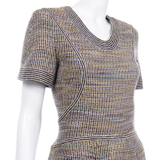 Chanel SS 2015 Multicolored Tweed Dress