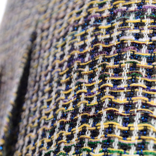Chanel Spring Summer 2015 short sleeve Multicolored Tweed Dress