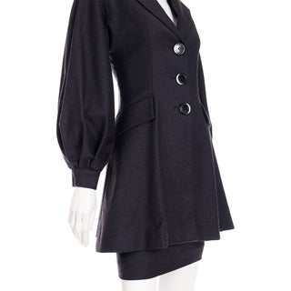 1980s Numbered Christian Dior Boutique Vintage Jacket & Skirt Suit Sz S