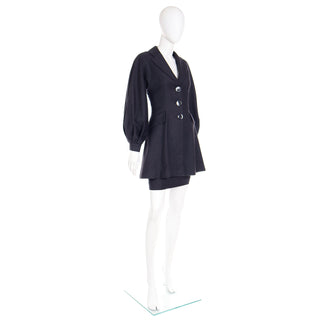 1980s Numbered Christian Dior Boutique Vintage Jacket & Skirt Suit Size S
