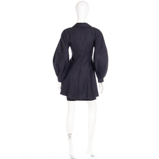 1980s Numbered Christian Dior Boutique Vintage Peplum Jacket & Pencil Skirt Suit