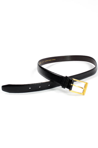 Christian Dior Black Leather Belt