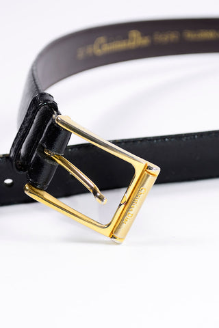 1990s Christian Dior Vintage Leather Belt
