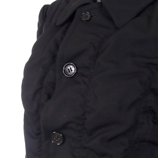2010 Comme des Garcons Avant Garde Rei Kawakubo Black Coat Gathered Ruched