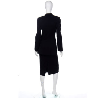 Dolce & Gabbana Black Pinstripe Jacket & Skirt Suit 2 piece