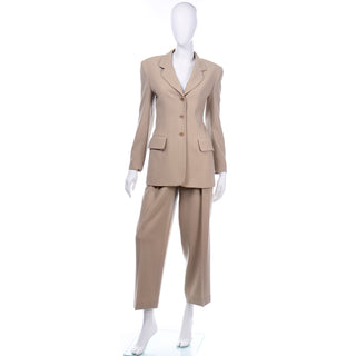 Escada Margaretha Ley Vintage Wool Blend Pants & Jacket Suit pantsuit