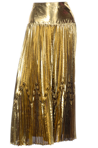Gianni Versace for Genny Gold Lurex Avant Garde Evening Skirt