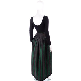 Scoop neck Geoffrey Beene 1980's Vintage Dress