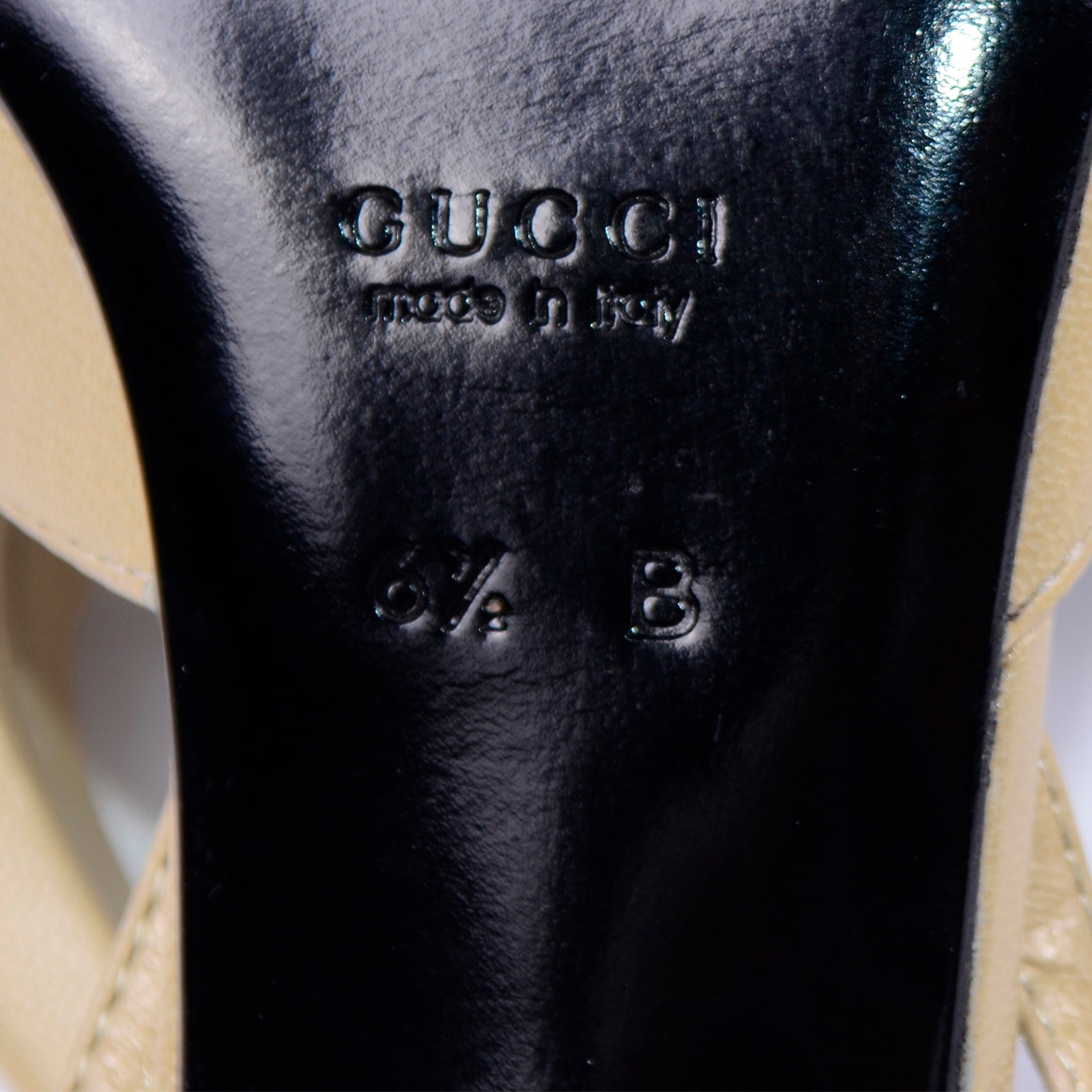 Beige Slingback pumps with logo Gucci - Vitkac Canada