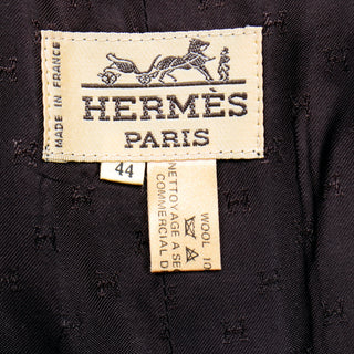 1970s Hermes Paris Vintage colorful Wool Plaid Skirt