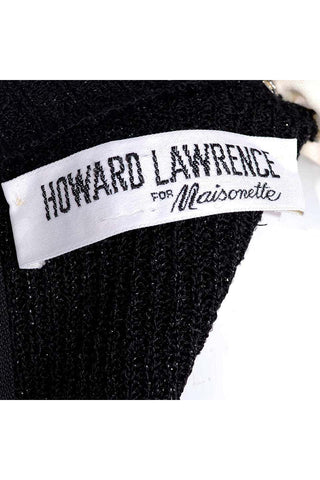 Howard Lawrence Maisonette Vintage Black Sparkle Pants Top Dickie