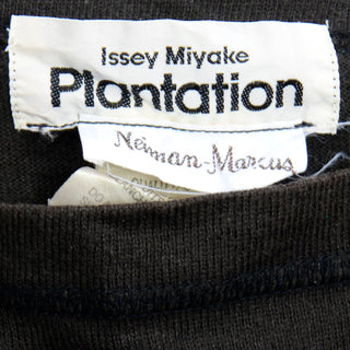 Issey Miyake Plantation Vintage Black Avant Garde Top Neiman Marcus