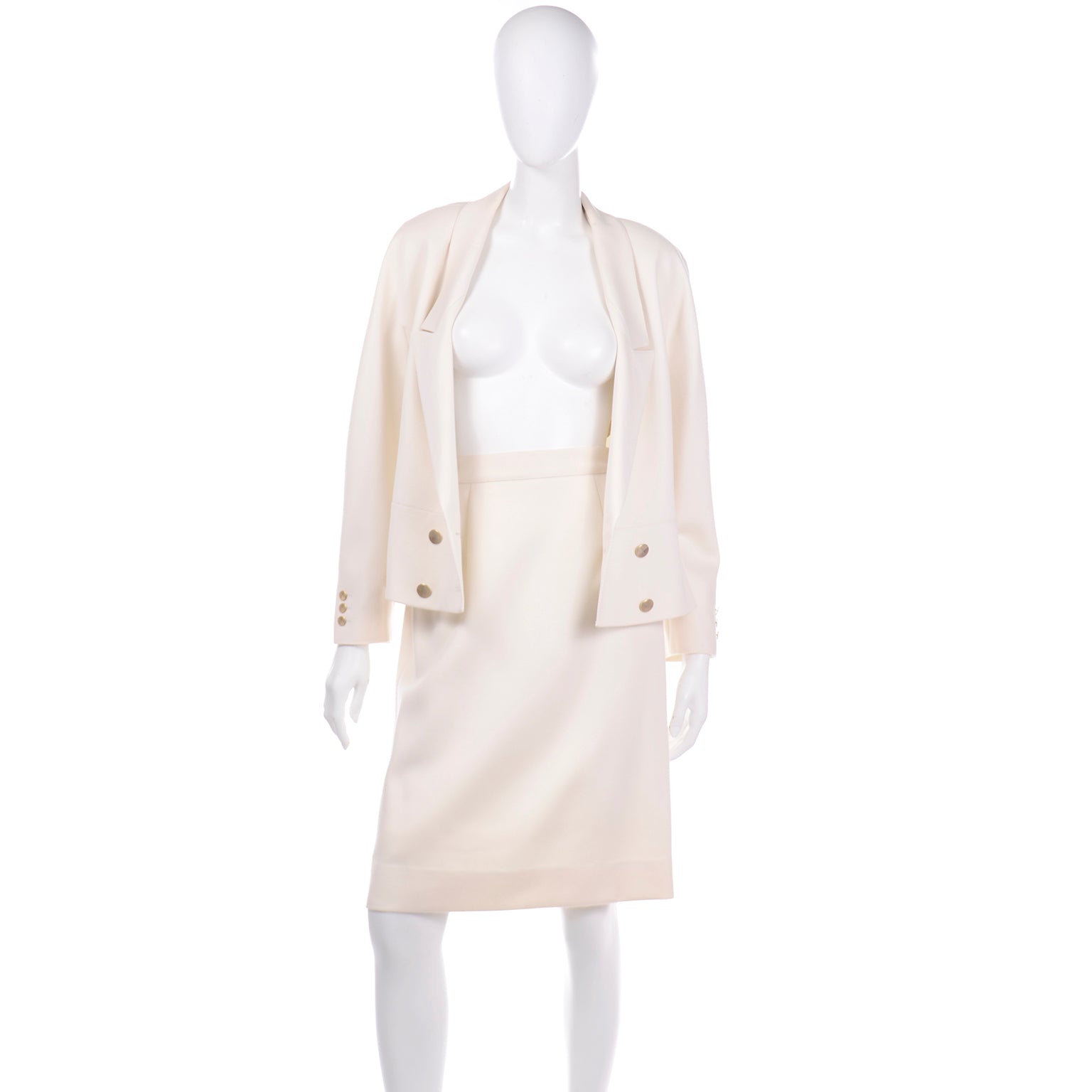 Vintage Louis Feraud Set Short Dress and Long Style Jacket 60 