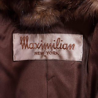 Vintage Maximilian New York Russian Sable Mink Fur Cape High End 