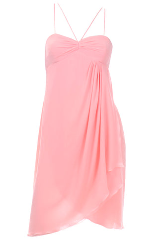 Emanuel Ungaro Vintage Pink Silk Chiffon Dress 