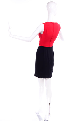 1990s Moschino Color Block Dress with Dove Size 4