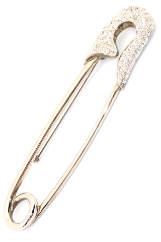 1980s Large Safety Pin Brooch