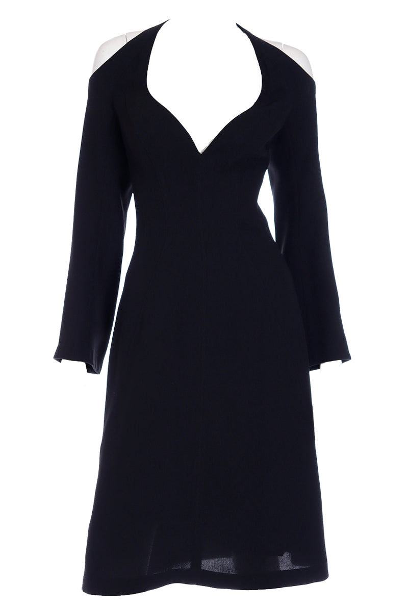 Thierry Mugler Couture Vintage Dress Deconstructed Shoulders Modig Thierry Mugler Couture Vintage Dress Deconstructed Shoulders Modig