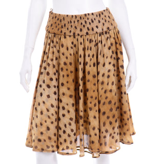 Vintage Valentino Animal Print Bustier and Skirt 1990s