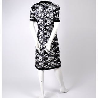 Vintage Victor Costa Dress in Black and White Sequins