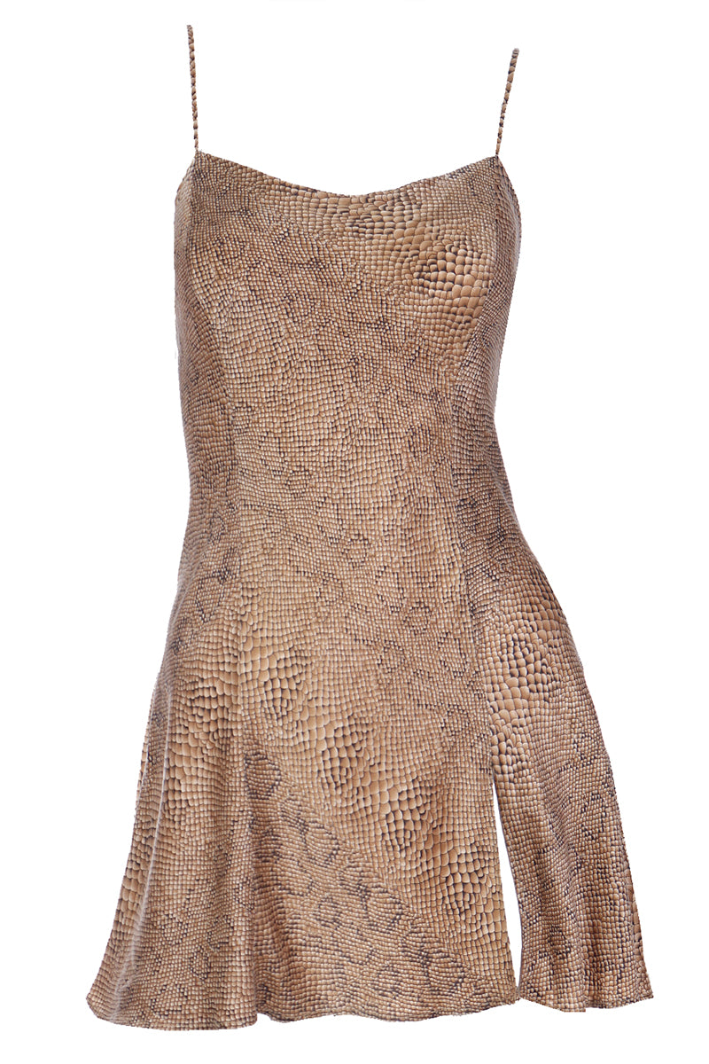 Vintage Victoria Secret Snakeskin Print Silk Chemise Slip or Nightgown – Modig Vintage Victoria Secret Snakeskin Print Silk Chemise Slip or Nightgown – Modig