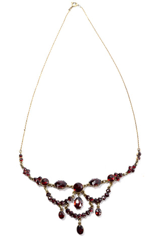 Vintage Georgian Garnet Festoon necklace