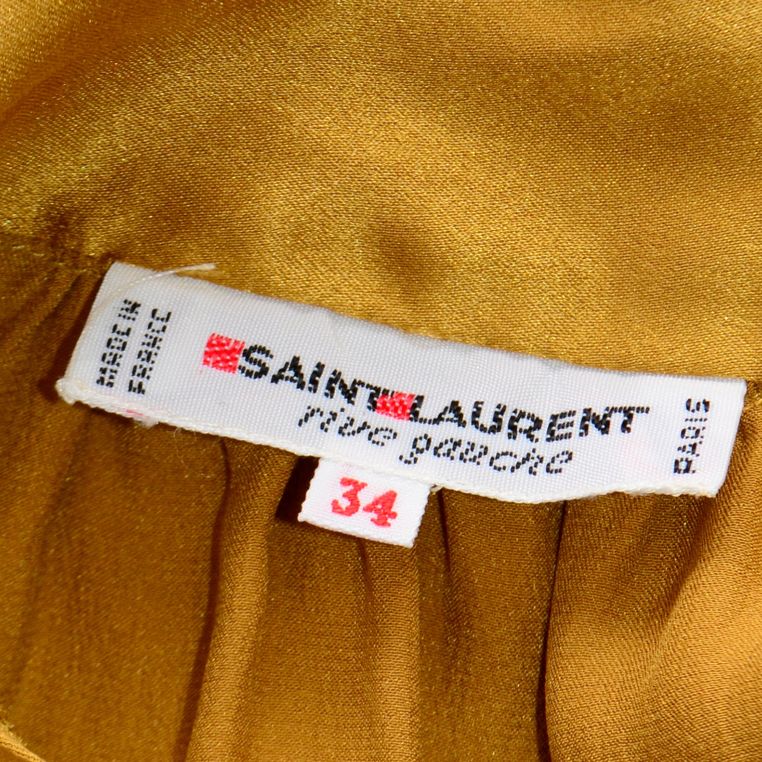 SAINT LAURENT Yellow Hobo bag with golden YSL clasp