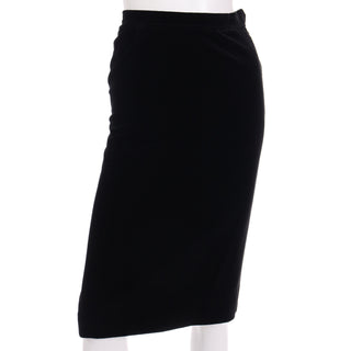 Vintage YSL Velvet Skirt Suit