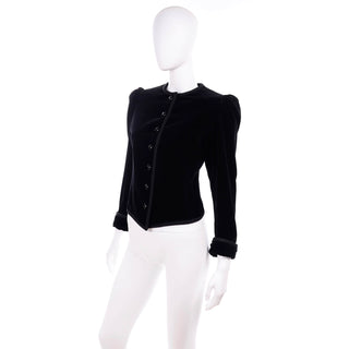 Vintage Yves Saint Laurent YSL Black Velvet Blazer
