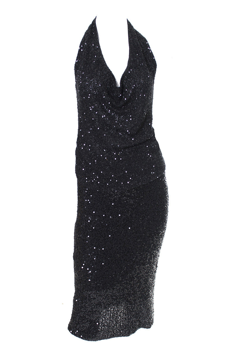 1990s Donna Karan Black Cashmere Silk Evening Dress And Cardigan Small Modig 1990s Donna Karan Black Cashmere Silk Evening Dress And Cardigan Small Modig